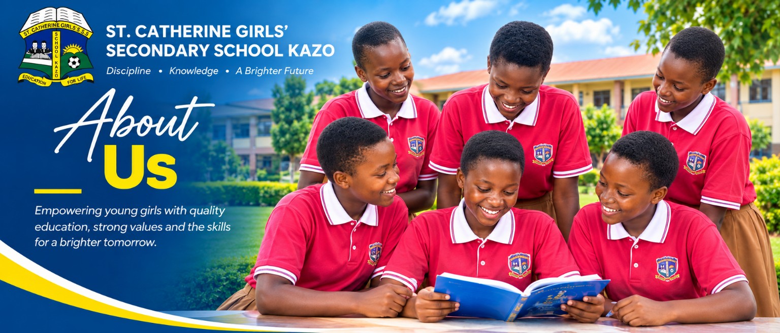 St. Catherine Girls’ Secondary School Kazo – About Us banner